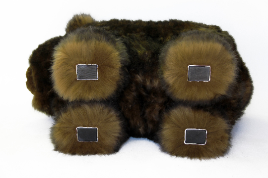 Grizzly Bear Footstool