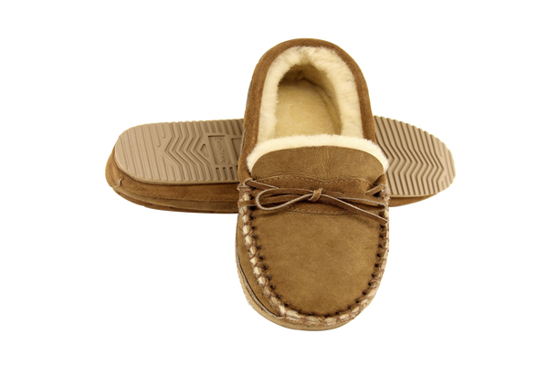 Hardsole Moccasin Genuine Australian sheepskin indoor/Outdoor